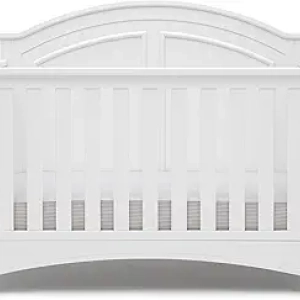 Delta Children Perry 6-in-1 Convertible Crib - Greenguard Gold Certified, Bianca White