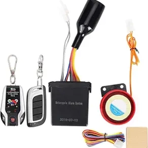 Acouto Motorcycle Anti Theft Alarm System with 2-Way Remote & Engine Start