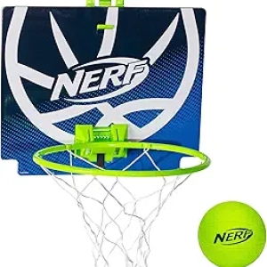NERF Nerfoop Mini Basketball Hoop - Over Door Indoor Game Set