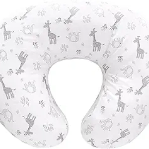 LAT Nursing Pillow for Breastfeeding - 100% Cotton, Machine Washable & Ergonomic