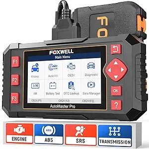 FOXWELL NT604 Elite OBD2 Scanner - ABS SRS Engine Transmission Diagnostic Tool 2025