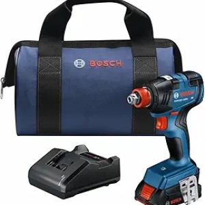 Bosch GDX18V-1800B12 18V Brushless Impact Driver/Wrench Kit - 1/4" & 1/2" Drive