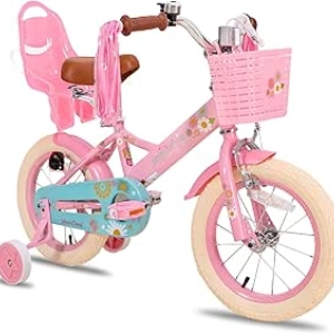 JOYSTAR Little Daisy Kids Bike 12-16 Inch - Safe & Colorful Bikes for Girls & Boys Ages 2-7