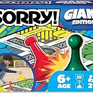 Giant SORRY! Classic Board Game - Oversized 64" Vinyl Mat for Indoor & Outdoor Family Fun