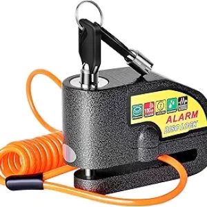 110dB Motorcycle Disc Brake Lock - Anti-Theft Alarm with Waterproof Design