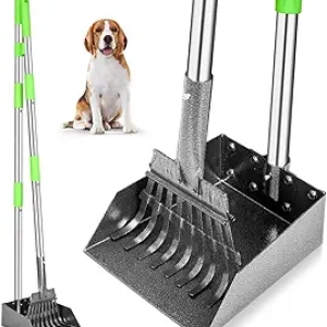 TOOGE Pooper Scooper 38" Long Handle Stainless Steel - No Bending Dog Waste Picker