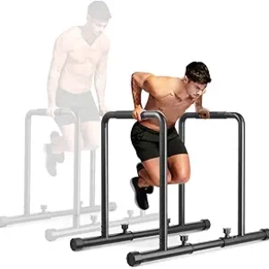 Dripex 1100lbs Adjustable Dip Bar Station - Heavy Duty Steel Parallel Bars for Home Gym