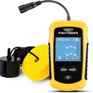 LUCKY Portable Fish Finder & Depth Finder - Handheld Sonar for Kayak & Boat Fishing