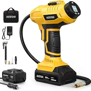 AstroAI 20V Cordless Tire Inflator - 160PSI Portable Air Compressor with Battery