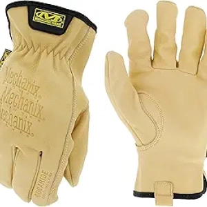 Mechanix Wear Leather Cow Driver Work Gloves - Water Resistant Cowhide, X-Large