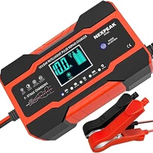 NEXPEAK NC201 10-Amp Smart Battery Charger & Maintainer 12V 24V