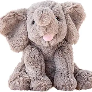 Hopearl 9'' Ultra Soft Plush Elephant Stuffed Animal Toy for Kids & Toddlers