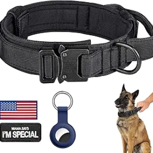 Tactical Dog Collar with Control Handle - Military Grade Nylon for Large Dogs