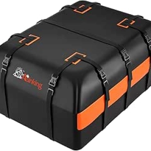 21 Cu Ft Waterproof Car Roof Cargo Carrier Bag - 840D Heavy Duty Roof Rack Storage
