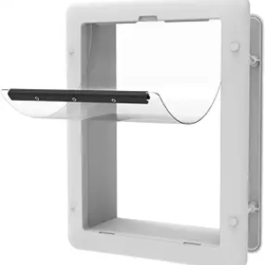 Hakuna Pets Small Pet Door for Screens, Doors & Walls - Up to 11 lbs
