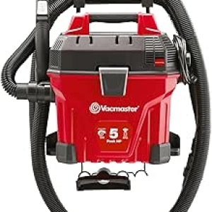 Vacmaster 5-Gallon 5 Peak HP Remote Control Wall Mount Wet/Dry Vac