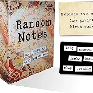 Ransom Notes Party Game - Hilarious Word Magnet Game for 3+ Players