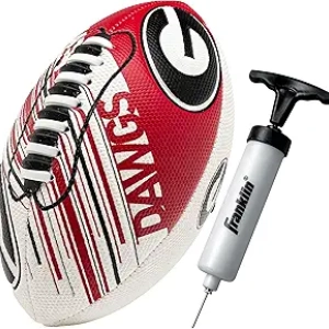Franklin Sports NCAA Youth Mini Football 8.5" - SPACELACE Easy Grip Technology