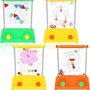 Gejoy 4-Pack Handheld Water Ring Toss Games - Classic Retro Toys for Kids