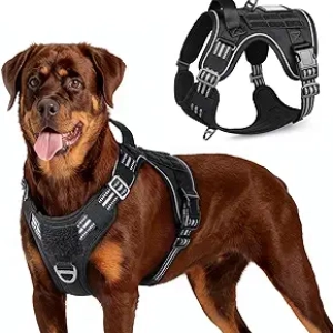 rabbitgoo Tactical Dog Harness for Large Dogs - No Pull Military Service Vest with Handle