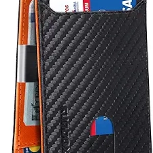 RUNBOX RFID Blocking Money Clip Wallet for Men | Slim Leather Bifold