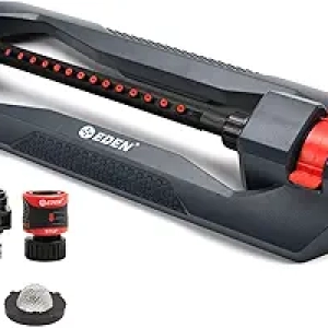 Eden 96213 Turbo Oscillating Water Sprinkler - 3,600 sq ft Coverage