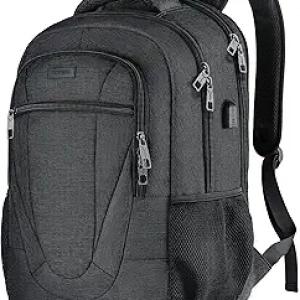 17 Inch Laptop Backpack with USB Charging Port - Water Resistant Travel Backpack for Men & Women