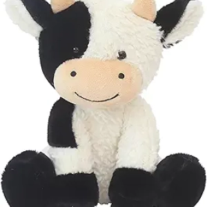 9 Inch Soft Plush Cow Stuffed Animal - Cute Toy for Kids & Home Decor