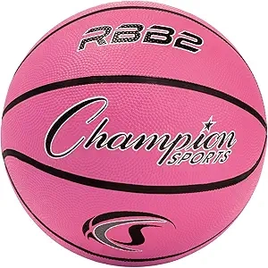 Champion Sports Rubber Basketballs - Heavy Duty Indoor/Outdoor Pro Basketball