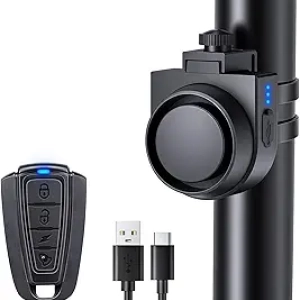 ONVIAN 115dB Wireless Bike Alarm with Remote - IPX5 Waterproof Anti-Theft System