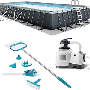 INTEX 26373EH Ultra XTR 32ft x 16ft Above Ground Pool Set with Sand Filter