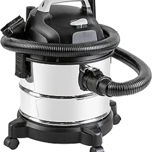 Amazon Basics 4 Gallon Wet Dry Vacuum Cleaner | 3 HP Stainless Steel Shop Vac