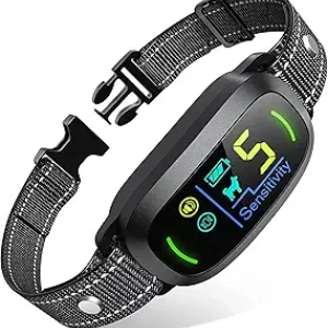 Smart Dog Bark Collar for Large & Medium Dogs - Rechargeable Anti Barking Collar
