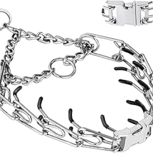 Prong Dog Training Collar with Quick Release - Adjustable for Small to Large Dogs