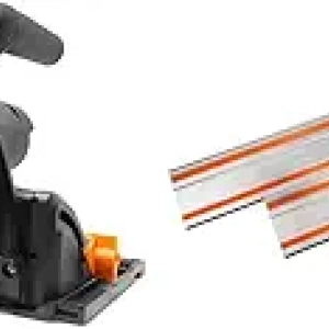 WEN 10-Amp Plunge Cut Circular Saw with 100-Inch Track Guide Rail Bundle