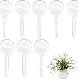 8 Pcs Clear Plant Watering Globes - Automatic Self-Watering Bulbs for Indoor & Outdoor Plants