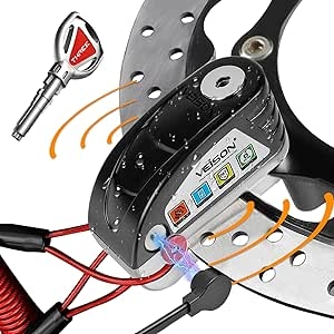 130dB Motorcycle Disc Lock Alarm | Waterproof Anti-Theft Security System