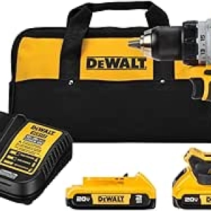 DEWALT 20V MAX XR Brushless Cordless Drill Driver Kit - Compact with 2 Batteries