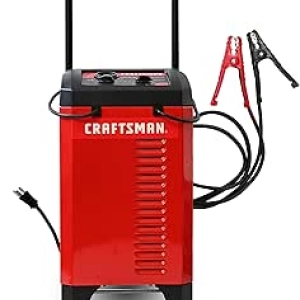 CRAFTSMAN 175A Engine Starter & 6A Battery Charger - 2-in-1 Wheeled Charger for 12V Batteries