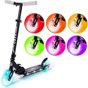 Aero Kids Scooter with Dynamic RGB Lights | Foldable, Height Adjustable, Hand Brake
