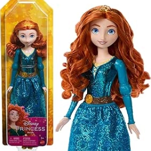 Mattel Disney Princess Merida Doll - Brave Character with Removable Outfit & Accessories
