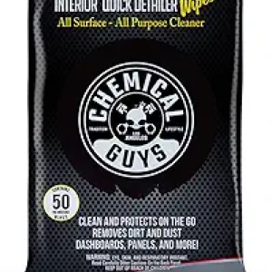 Chemical Guys InnerClean Interior Wipes 50 Pack - Multi Surface Car Detailer & Protectant