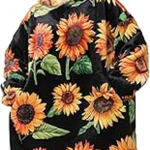 Oversized Sherpa Fleece Blanket Hoodie - Wearable Sweatshirt for Men, Women & Kids