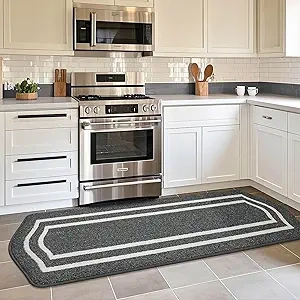 COSY HOMEER Long Kitchen Floor Mat 24x79 - Non-Slip, Super Absorbent, Machine Washable