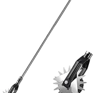 58.3" Wheeled Rotary Lawn Edger - Manual Grass Edge Trimmer for Sidewalks & Driveways