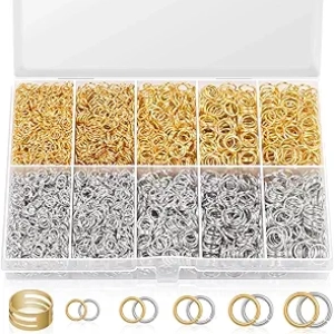 4600Pcs Silver Gold Jump Rings Kit with Tools | Jewelry Making & Repair