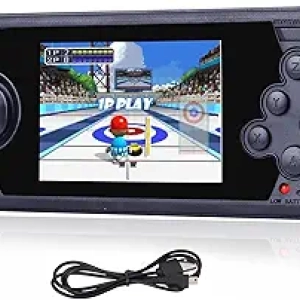 16 Bit Handheld Game Console for Kids - 230 Built-in HD Retro Games, USB Rechargeable