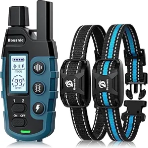 Bousnic Dog Shock Collar 2 Dogs - 3300ft Waterproof Training Collar
