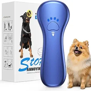 Ultrasonic Dog Bark Deterrent - Rechargeable Anti Barking Device 16.4ft Range