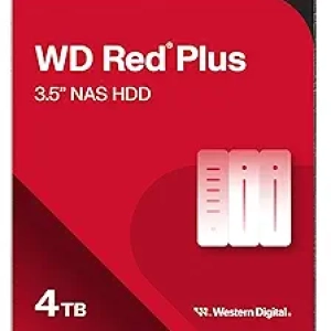 WD Red Plus 4TB NAS Hard Drive - 24/7 Reliability for Small Business